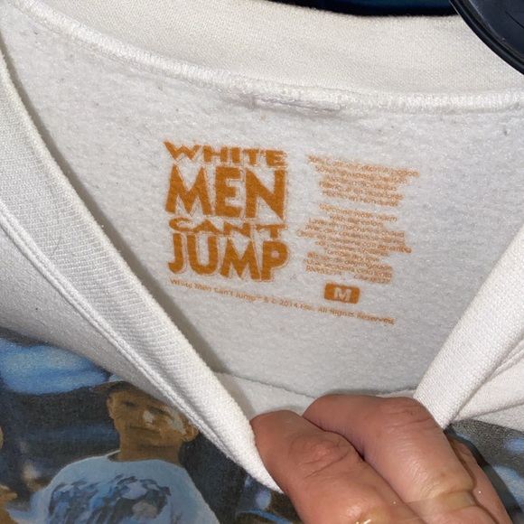 Men's medium white men can't jump crewneck sweatshirt - Picture 4 of 5